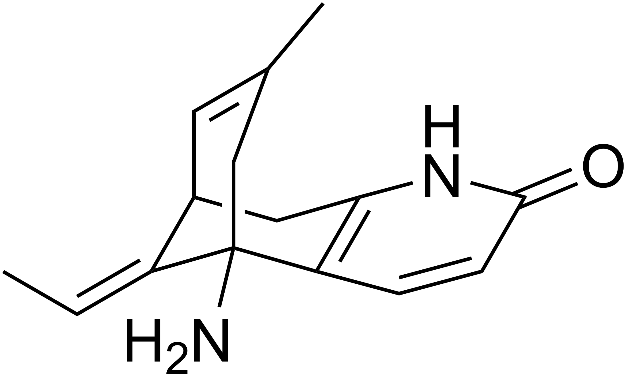 Image of the chemical structure of Huperzine_A, an ingredient in SonoVive