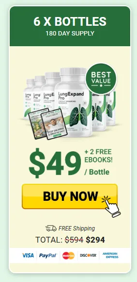 LungExpand Pro - Price - 6 Bottles