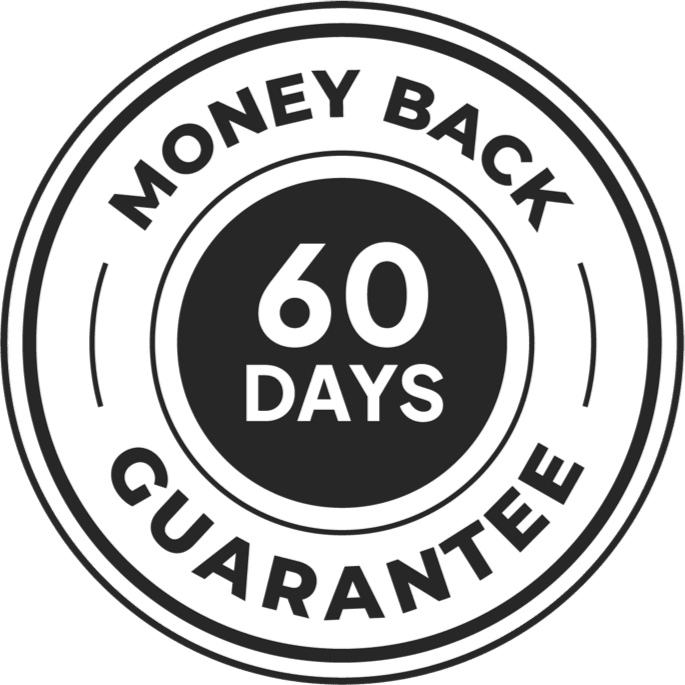 Image of a badge representing SonoVive's 60-day money-back guarantee
