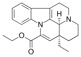 Image of the chemical structure of vimpocetine, an ingredient in SonoVive
