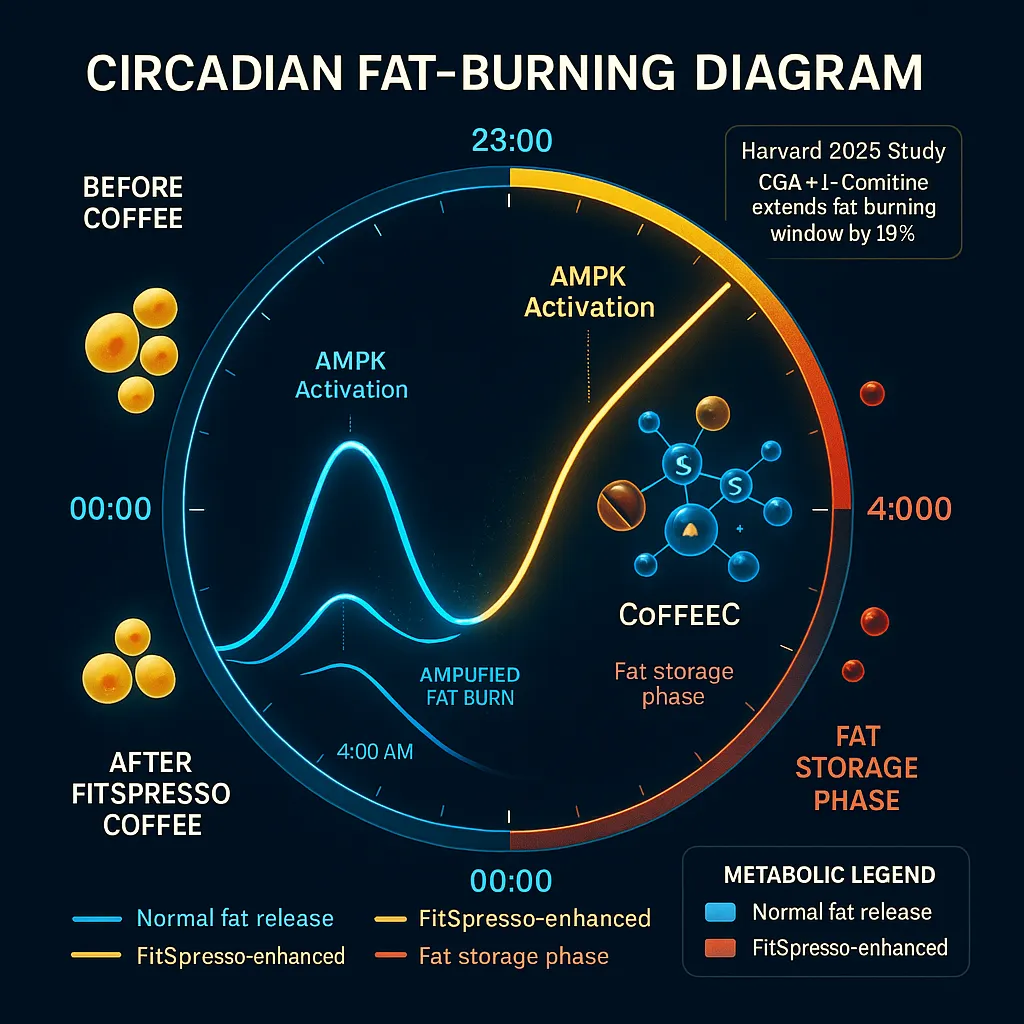 FitSpresso - Circadian Fat-Burning Diagram